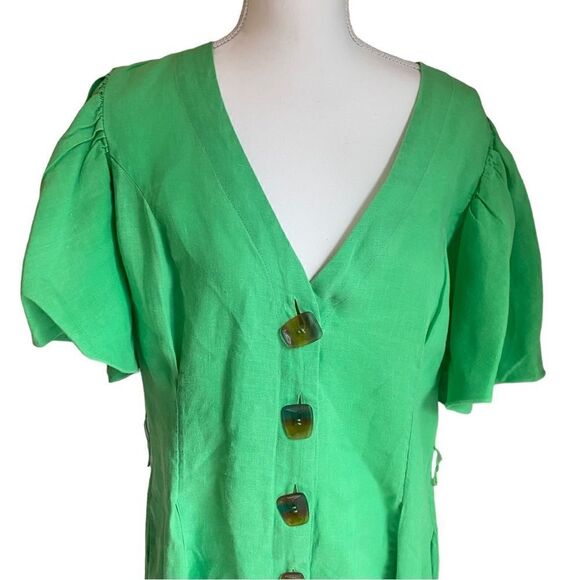 Nicholas Troy Linen Dress Size 12 - Picture 9 of 12